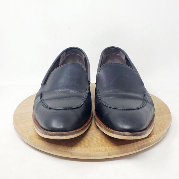 Everlane Modern Loafer Shoes Womens 7 Black Leather Slip On Pointed Toe - Picture 3 of 13
